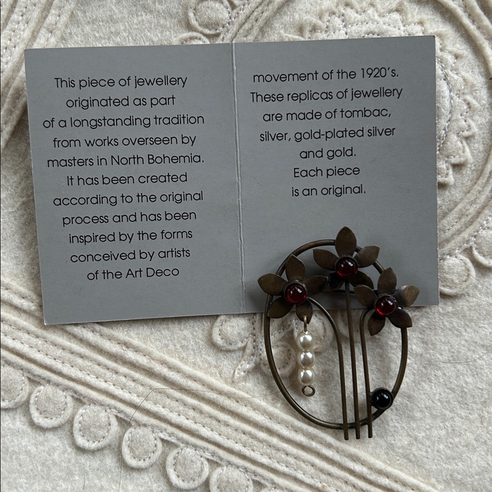 Art Deco Style Brooch - Czech Republic - Picture 8 of 12